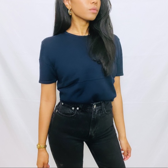 Port International | Vintage 100% Cotton Short Sleeve Knit Sweater top - Picture 8 of 8